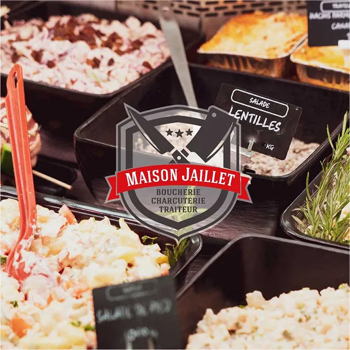 Plats traiteur en vitrine